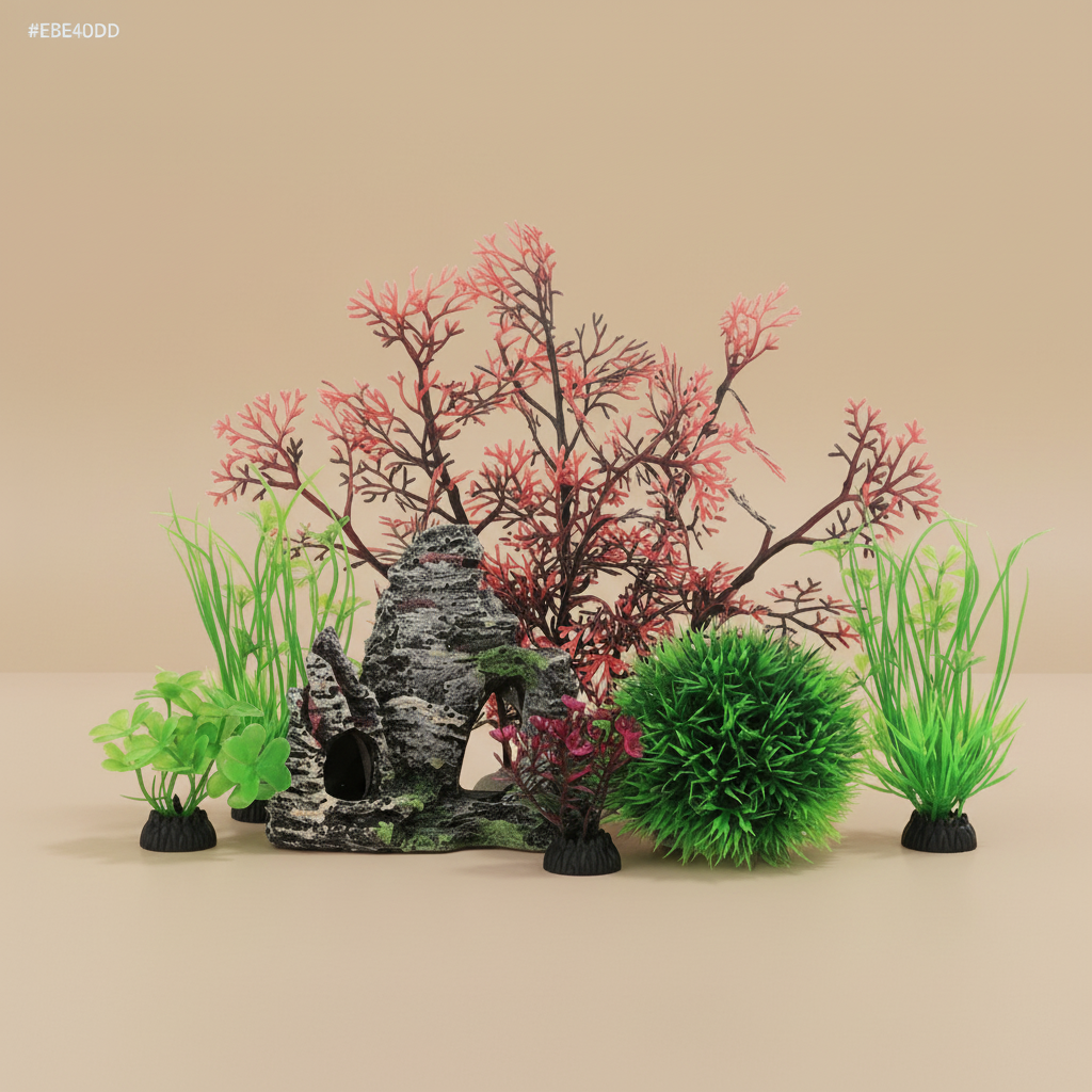 Aquarium Plants & Cave Rock